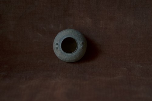 Mini jarre avec empreintes de surface, Royaumes Combattants (475-221 BC), Chine - Archéologie Style 