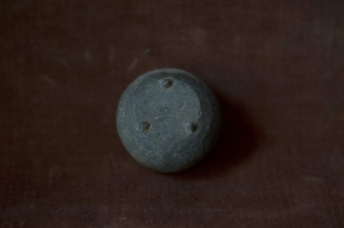 Archéologie  - Mini jarre avec empreintes de surface, Royaumes Combattants (475-221 BC), Chine