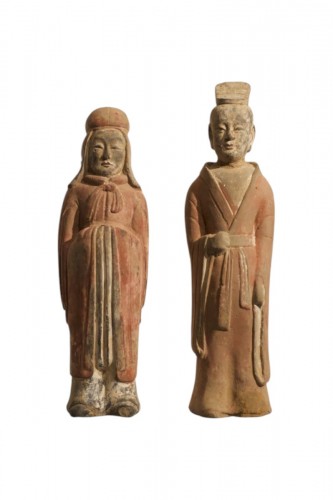 A pair of Northern Wei figurines (386-535)