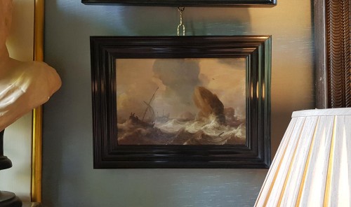 Antiquités - Julius Porcellis (1610 - 1645) - Ships in a Turbulent Sea 