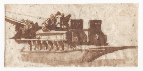 Abraham Casembroot (c.1593-1658) - Matelots levant un mât