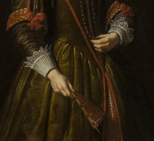 XVIIe siècle - Portrait d'une jeune fille, attribué à Cornelis de Vos (c.1584 – 1651)