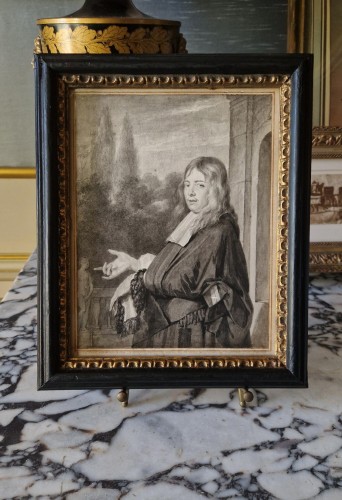 Antiquités - Aert Schouman (1710–1792) Portrait of a man after Van Mieris