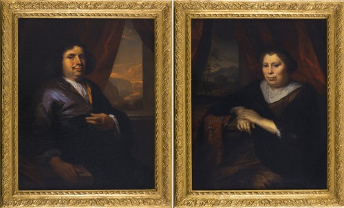 Arnold Boonen (1669–1729) Portraits d'un Homme et Femme