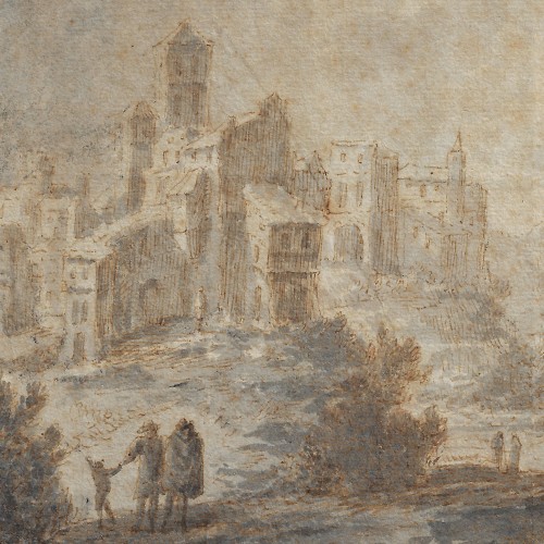 Paintings & Drawings  - Jan van Almeloven (1656–1684) View near Frankfurt