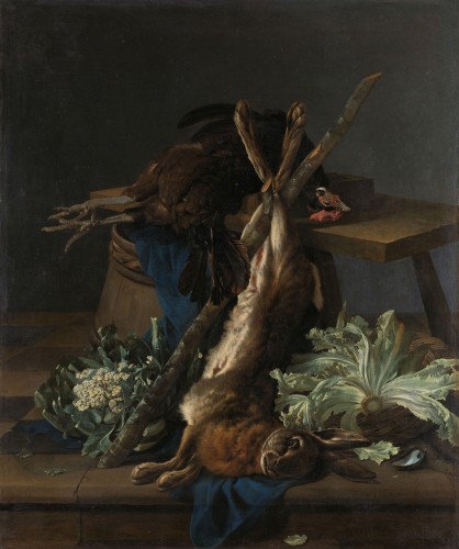 Antiquités - Cornelis Lelienbergh (c.1620–c.1680) Hunting Still Life