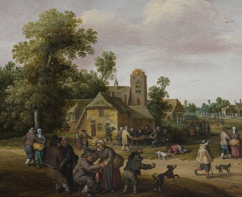 Paintings & Drawings  - Joost Cornelisz Droochsloot (1586–1666) Village Scene