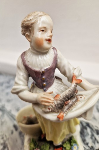 Louis XV - Paire de figurines en porcelaine de Meissen, vers 1755