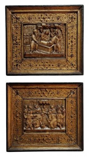 A Pair of Malines Alabaster Reliefs by Rombout Tissenaken (1540 – 1614)