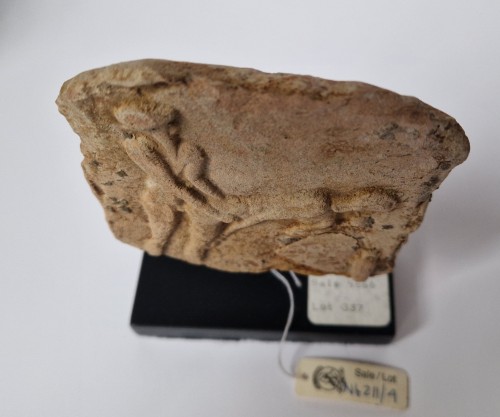 Antiquités - Babylonian Terracotta Tablet with Erotic Scene, 2100 BCE - 1600 BCE  