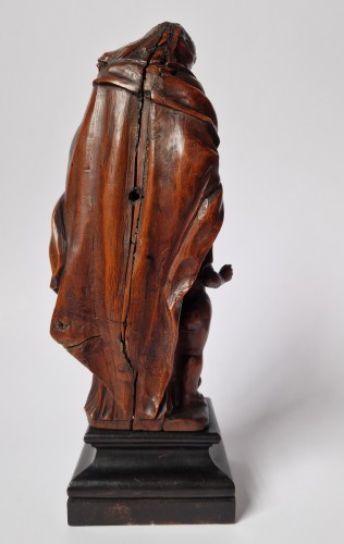 Flemish 17th-c Sculpture Nicolaes Van Der Veken (1637–1704) Virgin &amp; Child - Louis XIII