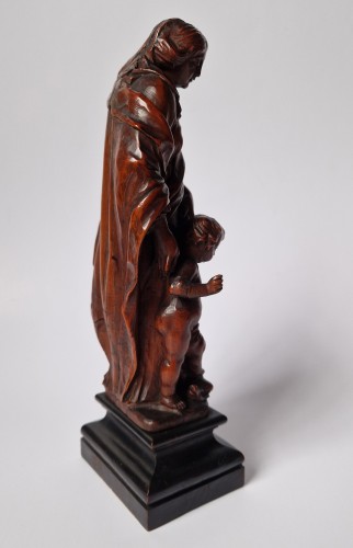 Louis XIII - Flemish 17th-c Sculpture Nicolaes Van Der Veken (1637–1704) Virgin &amp; Child