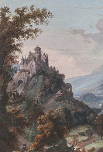 Willem Troost (1684–1752) River Landscape - Paintings & Drawings Style Louis XIV