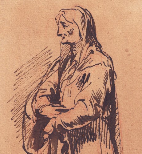 Personnification de l'Hiver -  Jacob de Wit (Amsterdam 1695–1754) - Tableaux et dessins Style Louis XIV