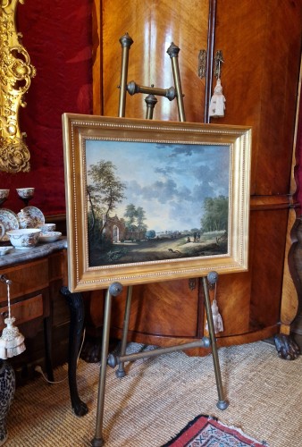 Antiquités - Voyageurs le long d'un chemin par Andries Vermeulen (1763–1814) daté 1790