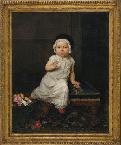 Portrait d'enfant, école française vers 1820