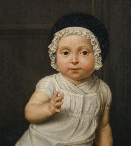 Tableaux et dessins Tableaux XIXe siècle - Portrait d'enfant, école française vers 1820
