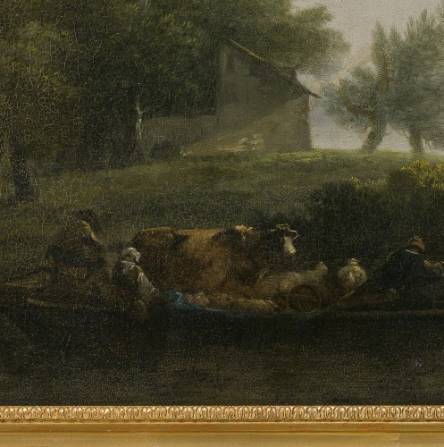 Paysage fluvial attribué à Louis-Gabriel Moreau (Paris 1740–1806) - Louis XVI