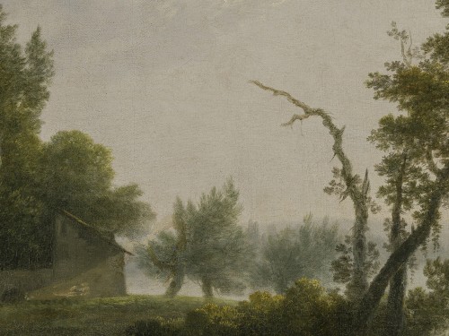 Louis XVI - Paysage fluvial attribué à Louis-Gabriel Moreau (Paris 1740–1806)