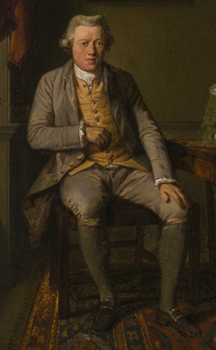 Tableaux et dessins Tableaux XVIIIe siècle - École anglaise vers 1775 - Portrait de famille "conversation"