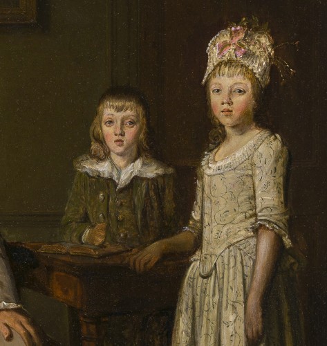 École anglaise vers 1775 - Portrait de famille "conversation" - White Rose Fine Art