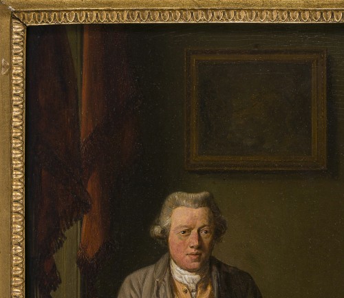 XVIIIe siècle - École anglaise vers 1775 - Portrait de famille "conversation"