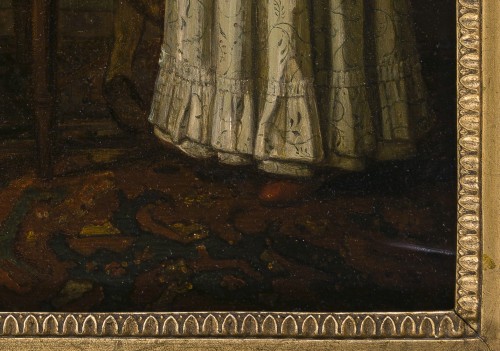 Antiquités - École anglaise vers 1775 - Portrait de famille "conversation"