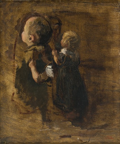 Albert Neuhuys (1844–1914)  Three Studies Of A Child - Paintings & Drawings Style Napoléon III