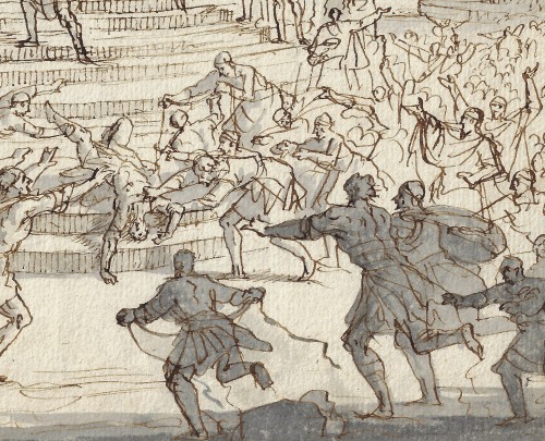 Paintings & Drawings  - Jan Luyken (1649–1712) The Assassination of Aelius Sejanus