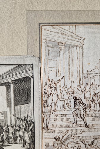 Antiquités - Jan Luyken (1649–1712) The Assassination of Aelius Sejanus