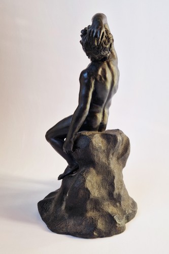 Faune Endormi Grand Tour XIXe siècle, signée Masulli - White Rose Fine Art