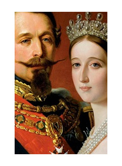 Napoléon III et Eugénie reçoivent à Fontainebleau