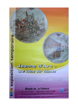 Jeanne d'Arc : une icône sur faïence