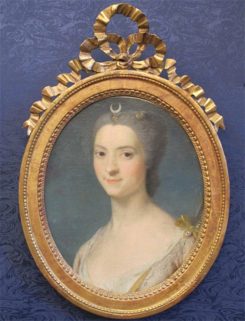 Portrait école française du 18eme siècle