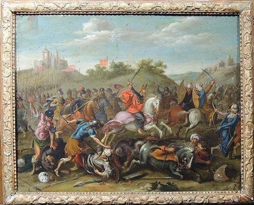 La bataille de Clavijo XVIIIe siècle
