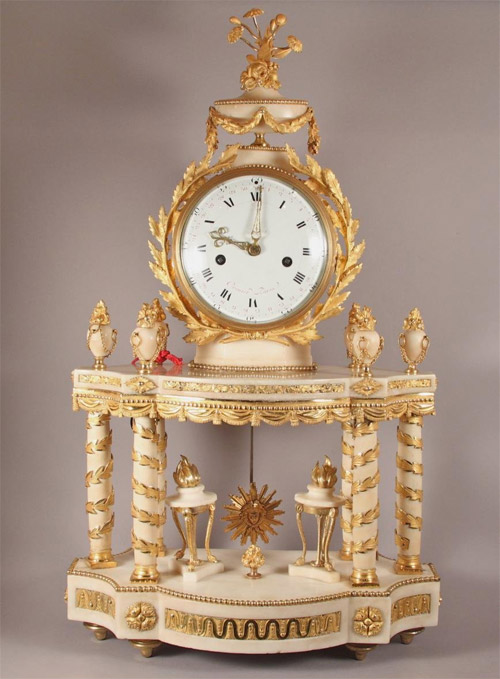 Pendule portique d'époque Louis XVI