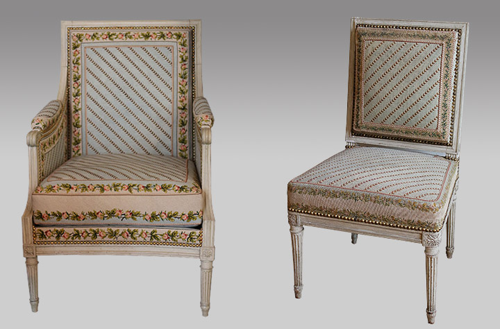 Boulard Jean Baptiste - Fauteuil et chaise