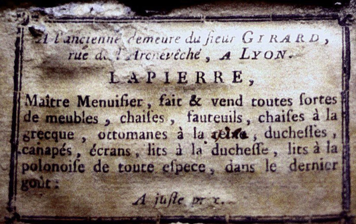 Lapierre François - étiquette