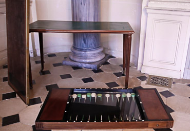 Table à jeu de Tric-Trac de voyage du XVIIIe iècle