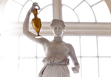 détail statue marbre